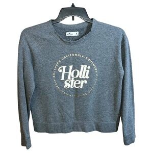 Hollister Sweatshirt Women’s Size M Grey Long Sleeve